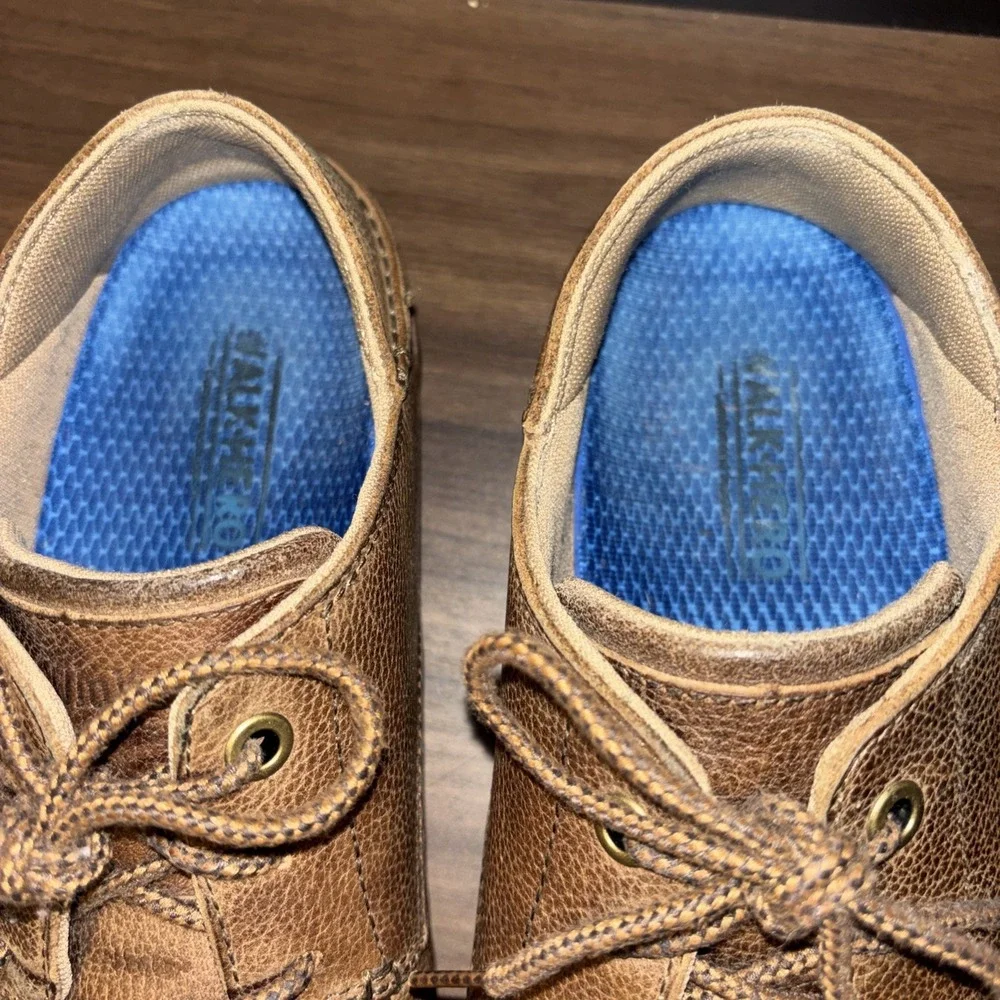 Olukai Men 9 Hamakua Poko Shoes 42 Brown Leather Casual *read Added Foam Insoles